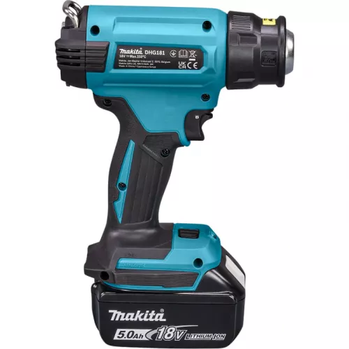 Makita DHG181RT1J фен строительный аккумуляторный (1 x 5 Ач, ЗУ)