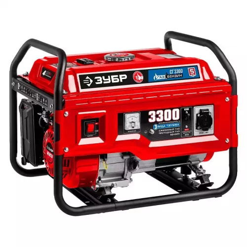 ЗУБР СГ-3300 гибридный бензиновый генератор