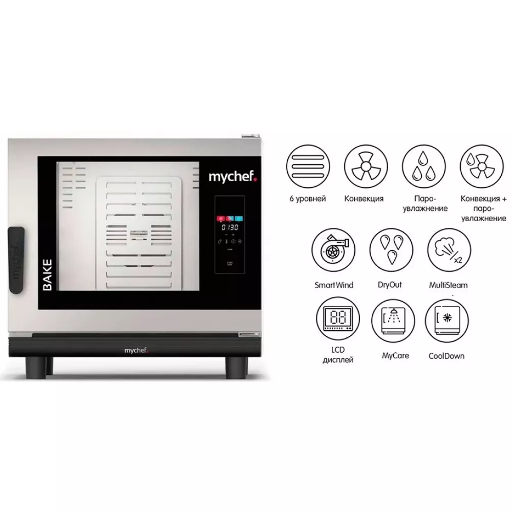 Пароконвектомат Distform MyChef Bake Pro 6 EN (600*400) (BCE6100D)