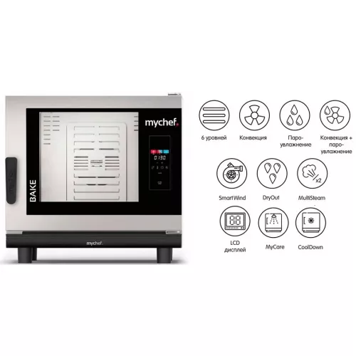 Пароконвектомат Distform MyChef Bake Pro 6 EN (600*400) (BCE6100D)
