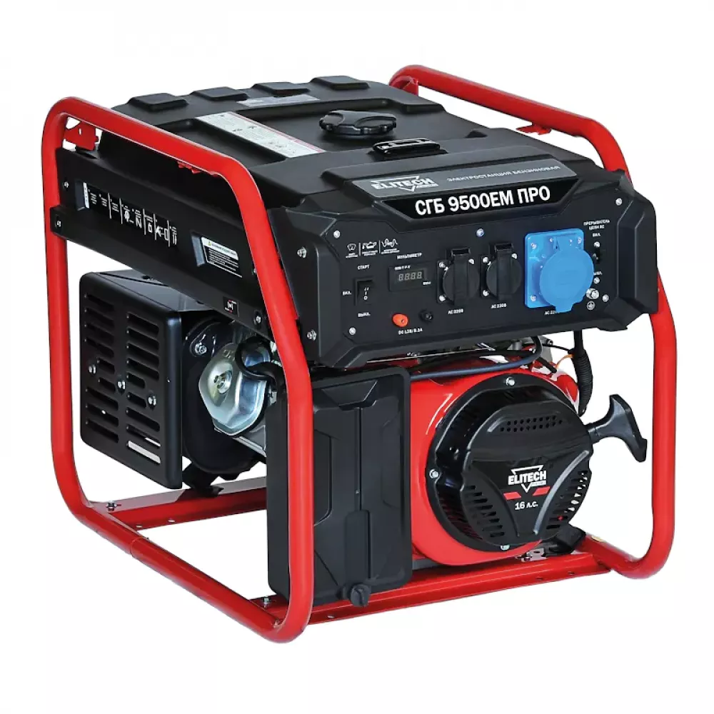 ELITECH СГБ 9500ЕМ ПРО (E0101.014.00) генератор бензиновый 199647