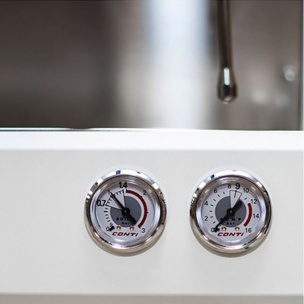 Кофемашина рожковая CONTI CC200 Standard TC 2 группы, белый