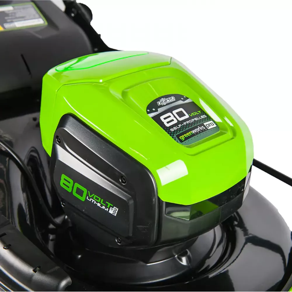 Greenworks GD80LM46SPK4 80V аккумуляторная газонокосилка самоходная (1 x 4 Ач, ЗУ) 2501007UB
