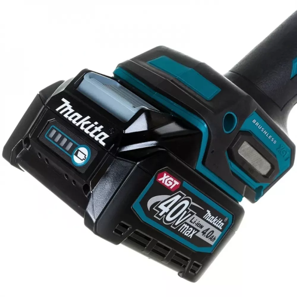 Makita GA004GM201 шлифмашина угловая ( 2 x 4 Ач, З/У)