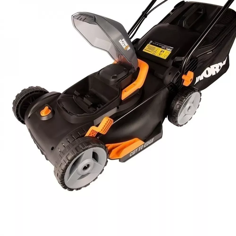 WORX WG743E аккумуляторная газонокосилка (2 x 4 Ач, ЗУ)