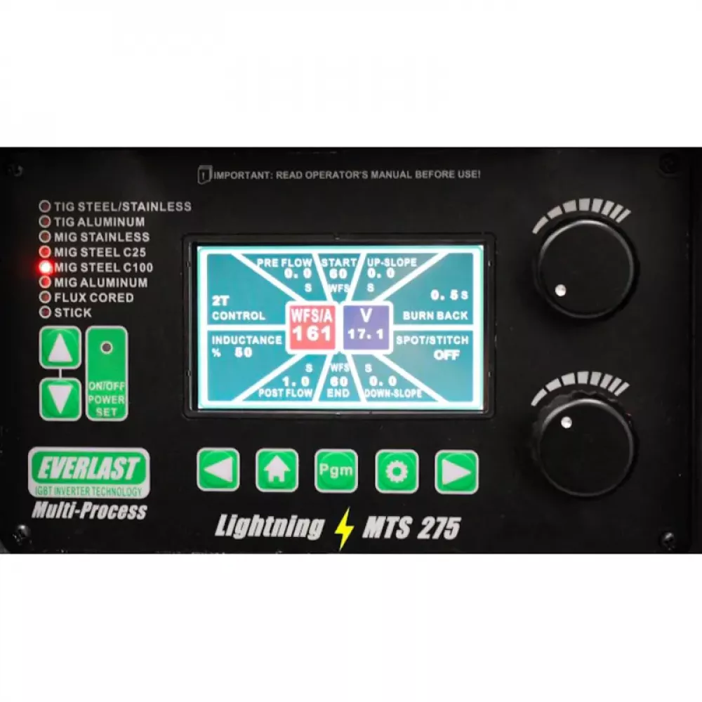 EVERLAST Lightning MTS 275 инверторный сварочный полуавтомат 2EV275LMTS
