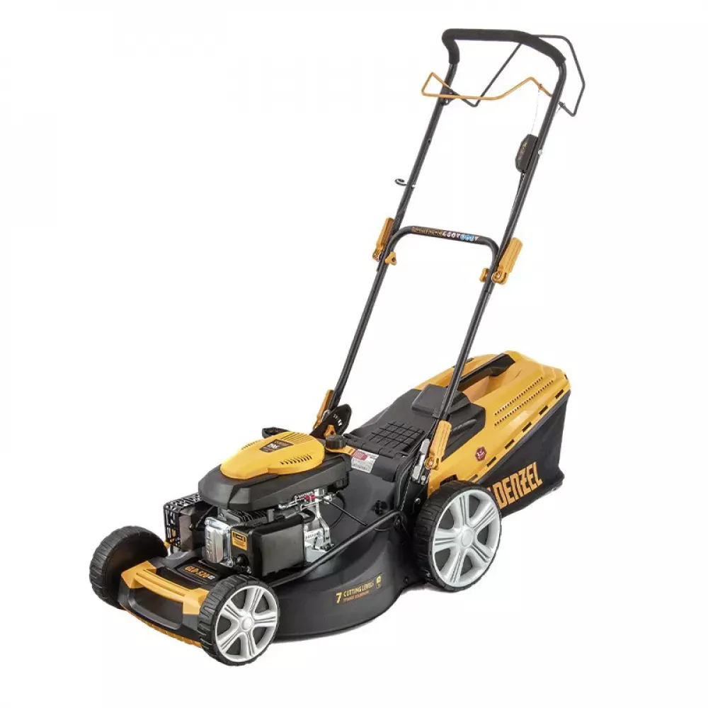DENZEL GLD-520SP газонокосилка бензиновая 196 см3, ширина 52 см, привод, 7 уровней 58804