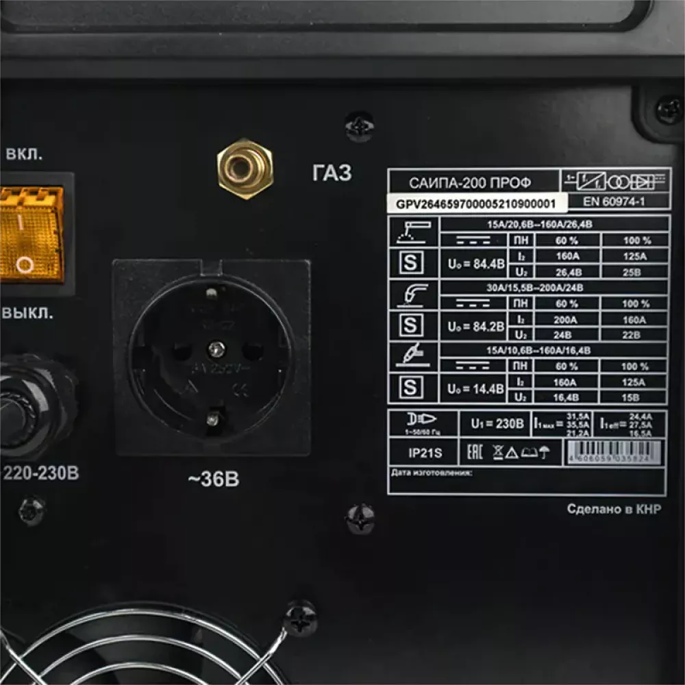 Ресанта САИПА-200ПРОФ сварочный полуавтомат 65/97