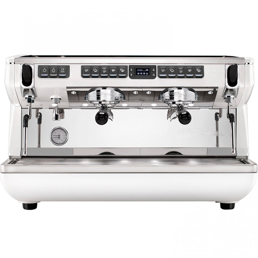 Кофемашина Nuova Simonelli Appia Life XT 2Gr V 220V black, white, redhigh groups, Easy Cream