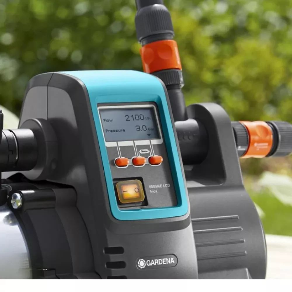 Автоматический напорный насос Gardena 6000/6E LCD inox, 01760-20.000.00