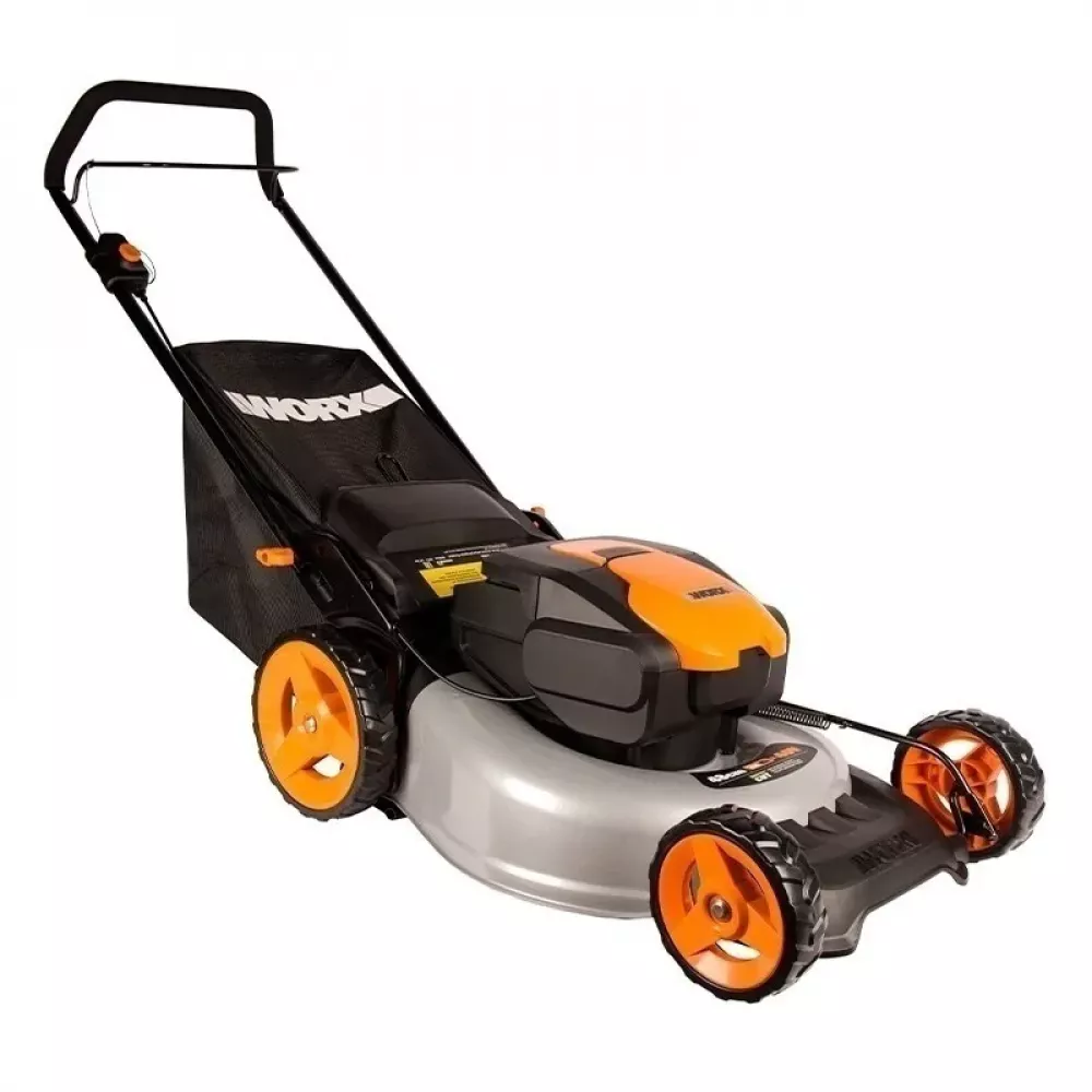 WORX WG751E аккумуляторная газонокосилка (2 x 4 Ач, ЗУ)