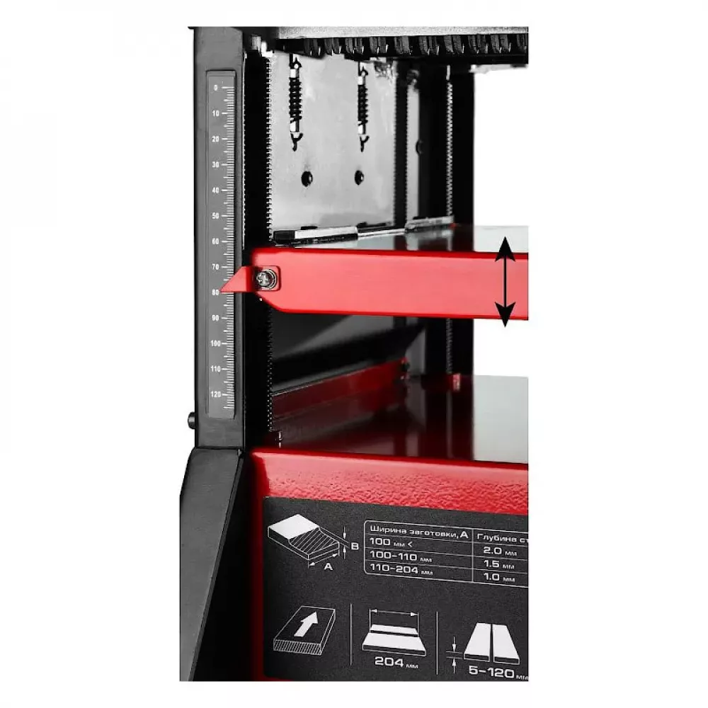 Станок фуговально-рейсмусовый ЗУБР СРФ-204-1500