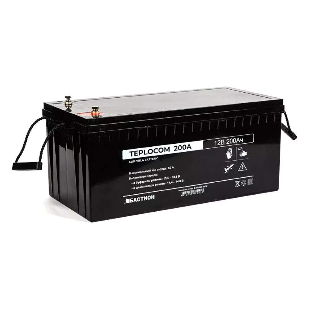 TEPLOCOM 200Ач аккумулятор герметичный свинцово-кислотный 443