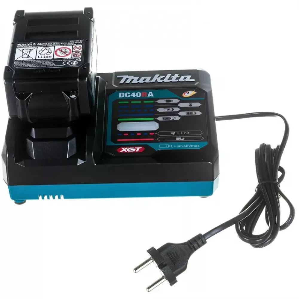 Makita GA004GM201 шлифмашина угловая ( 2 x 4 Ач, З/У)