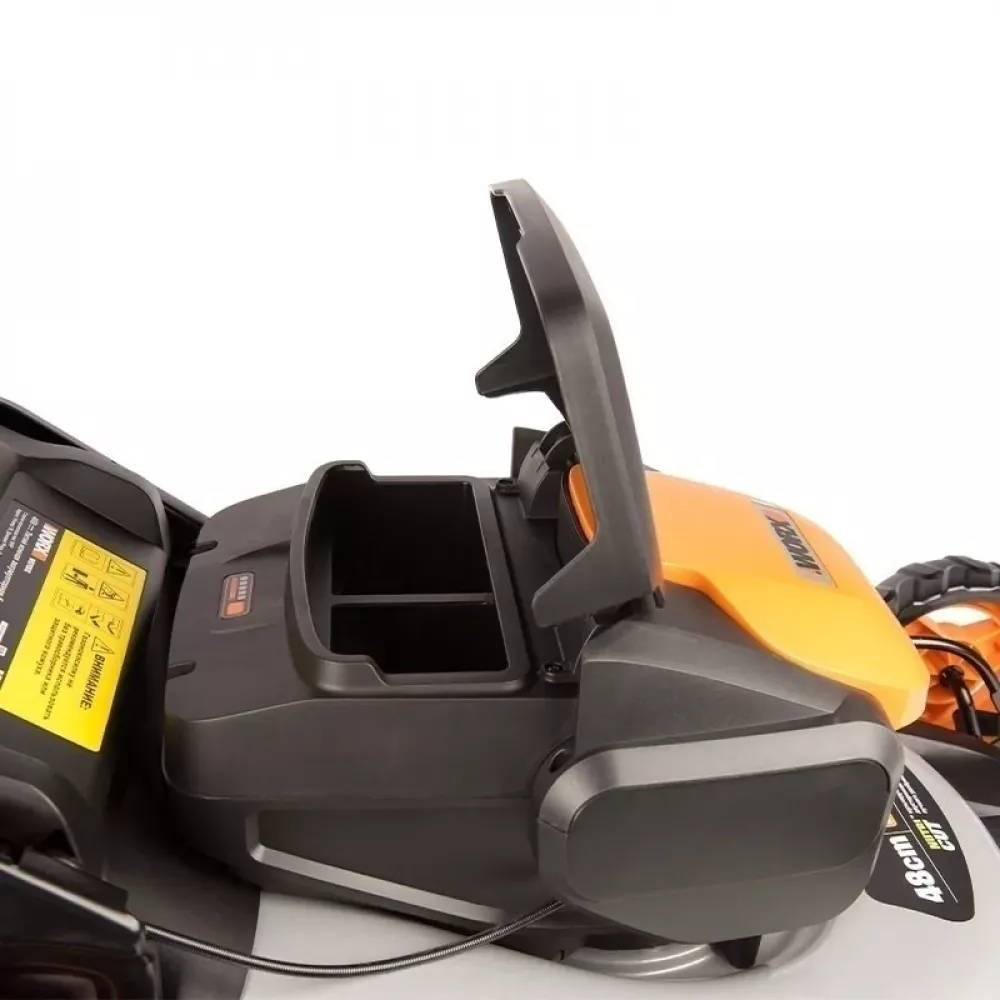 WORX WG751E аккумуляторная газонокосилка (2 x 4 Ач, ЗУ)