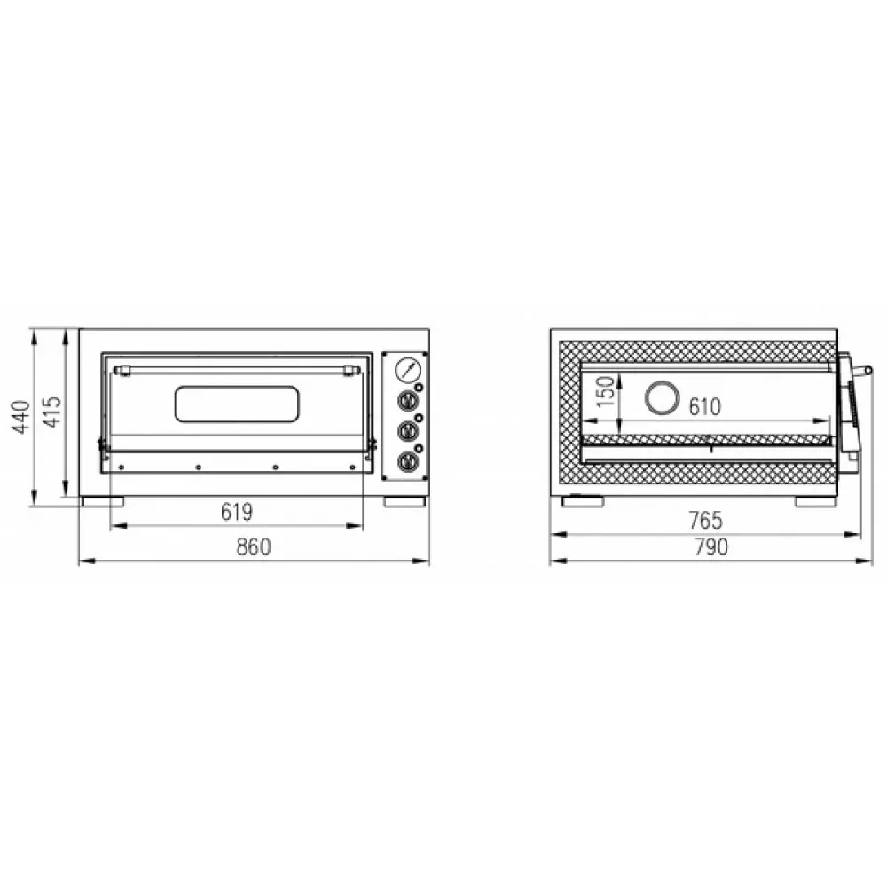 Печь для пиццы Enteco Ш 43