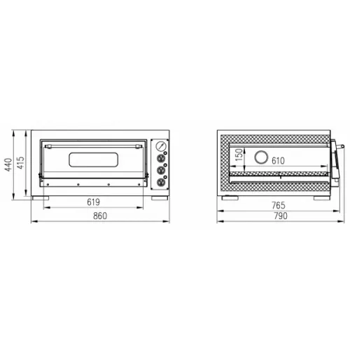 Печь для пиццы Enteco Ш 43