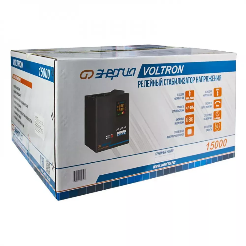 ЭНЕРГИЯ Voltron 15000 однофазный стабилизатор напряжения Е0101-0161