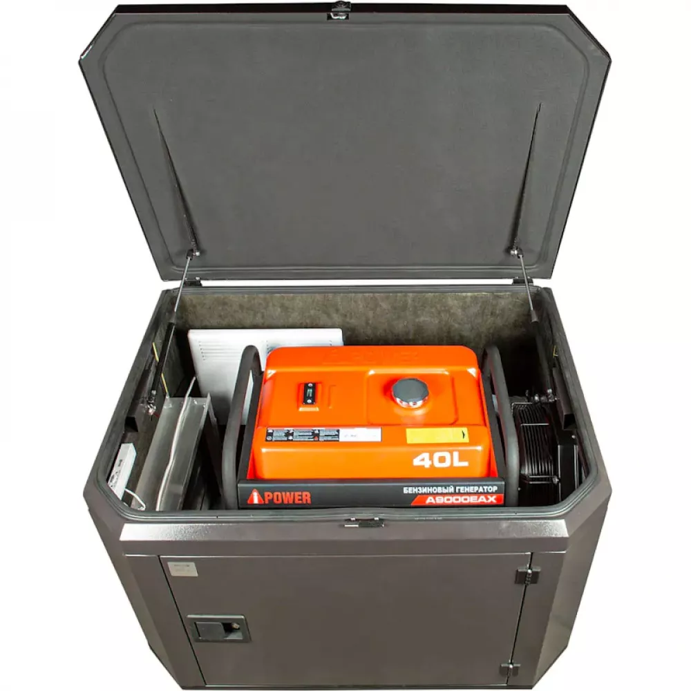 A-iPower A9000EAX бензиновый генератор в кожухе 1200 RAL 8019 УТ-11182380