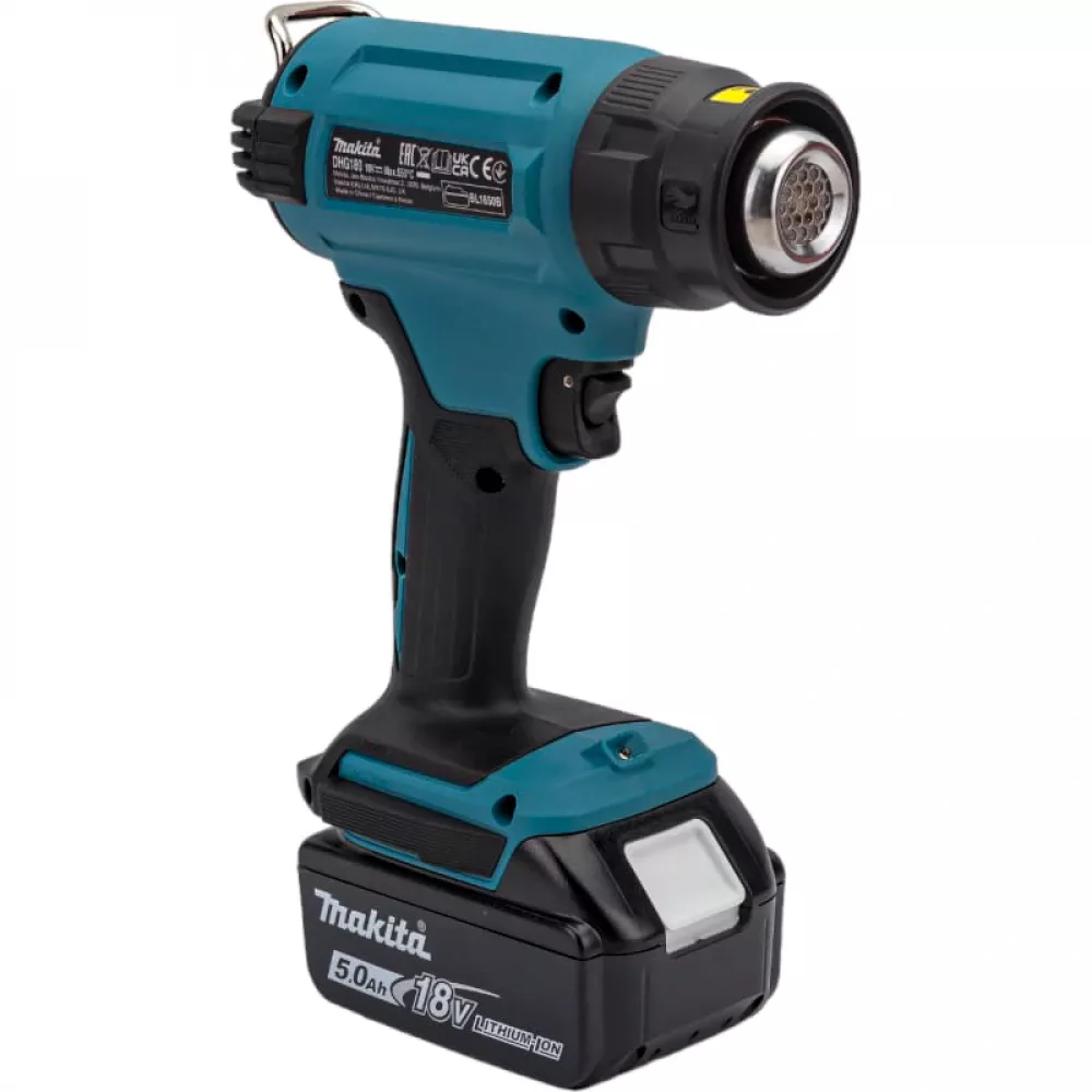 Makita DHG180RT1J фен строительный аккумуляторный (1 x 5 Ач, ЗУ)