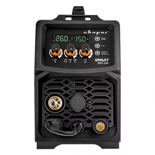 Сварог REAL SMART MIG 200 BLACK N2A5 сварочный инвертор с маской и крагами 00000098557