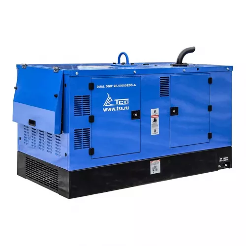 ТСС DUAL DGW 28/600EDS-A промышленный двухпостовой дизельный сварочный генератор 028633