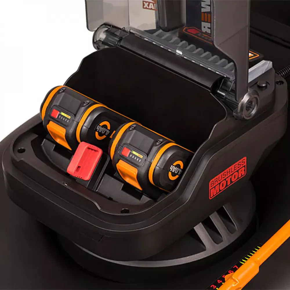 WORX WG749E аккумуляторная газонокосилка самоходная (2 x 4 Ач, ЗУ)