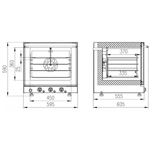 Печь конвекционная электрическая Enteco ДН-43