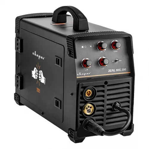 Сварог REAL MIG 200 N24002N Black сварочный инвертор с маской и крагами 00000095883