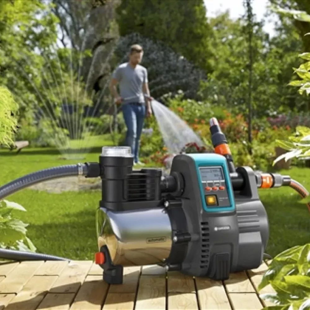 Автоматический напорный насос Gardena 6000/6E LCD inox, 01760-20.000.00