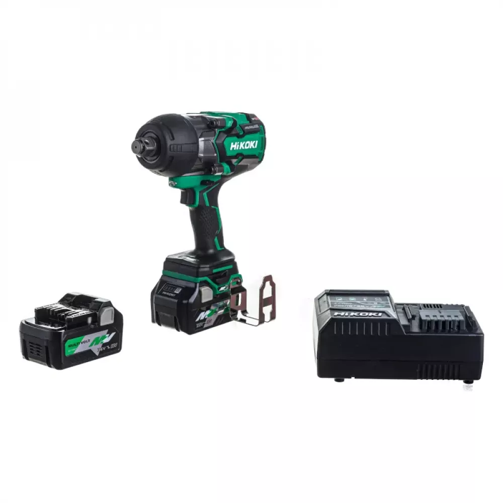 Hikoki WR36DA ударный аккумуляторный гайковерт (2 x 2.5 Ач, ЗУ) WR36DARGZ