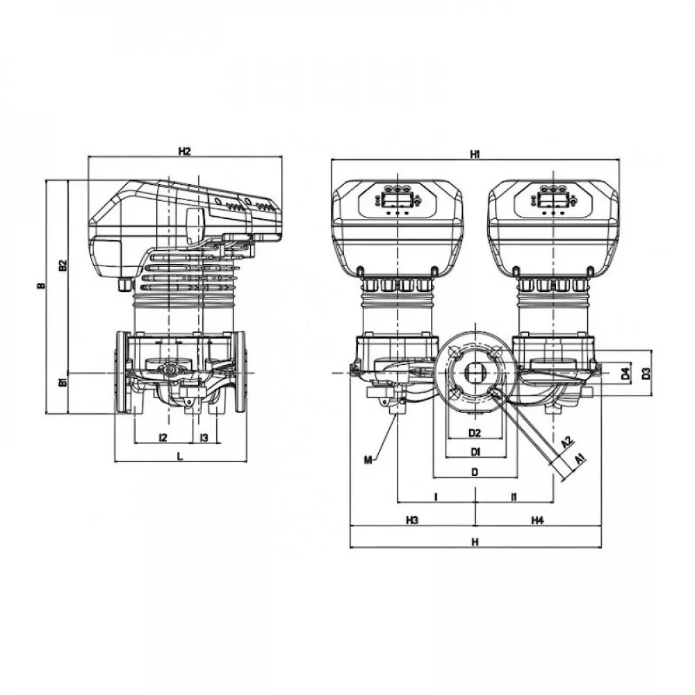 Насос циркуляционный промышленный DAB EVOPLUS D 40/450.100 M, 60151026