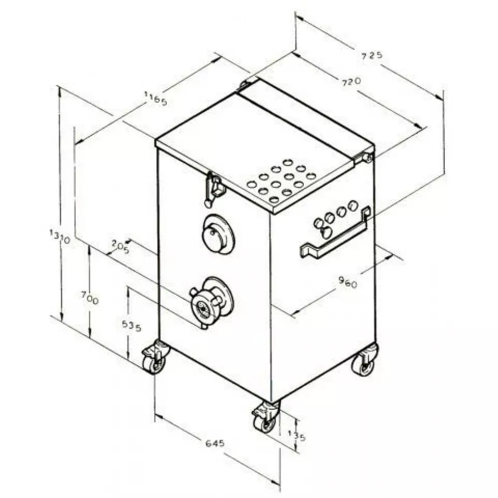Мясорубка Koneteollisuus (KT) LM-130/A (корпус чугун., шнек нержавеющая сталь, с педалью)