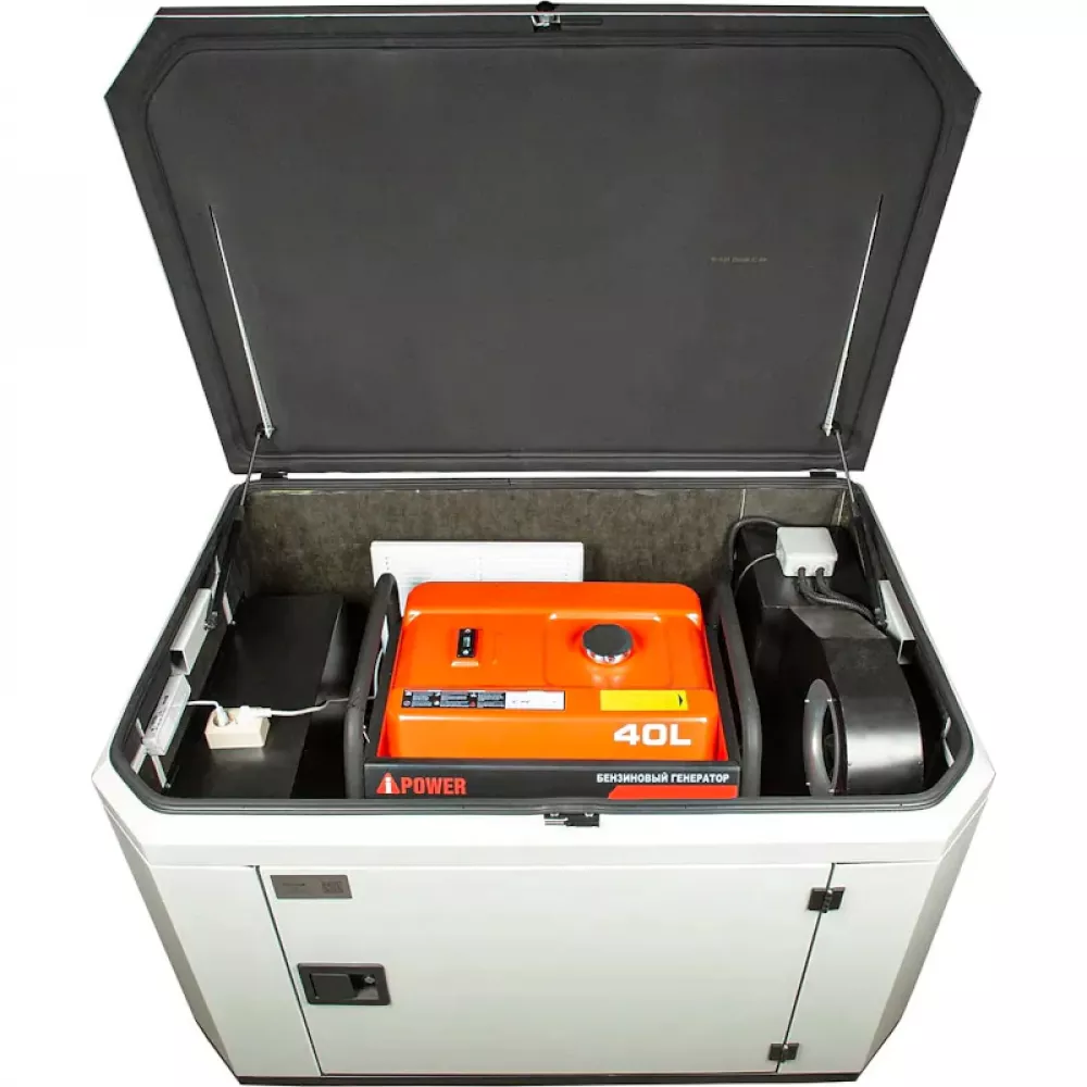 A-iPower A8000EAX бензиновый генератор в кожухе 1400SS RAL 7035 УТ-11182378