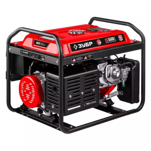 ЗУБР СГ-5500Е генератор гибридный газ бензин