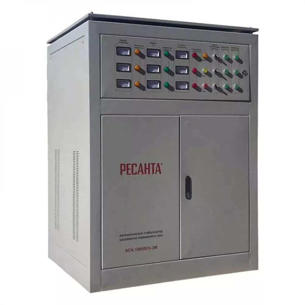 Ресанта АСН-100000/3-ЭМ трехфазный стабилизатор напряжения 63/4/11