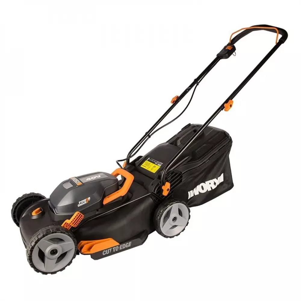 WORX WG743E аккумуляторная газонокосилка (2 x 4 Ач, ЗУ)