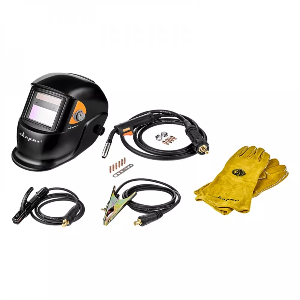 Сварог REAL MIG 200 N24002N Black сварочный инвертор с маской и крагами 00000095883