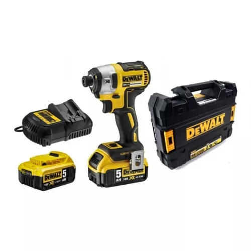 DeWalt DCF887P2SAG-RK набор инструментов шуруповерт и угловая шлифмашина (2 x 5 Ач, ЗУ)