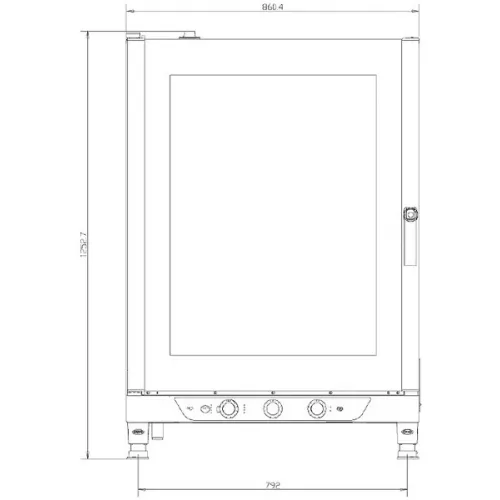 Печь конвекционная электрическая Unox XB 893