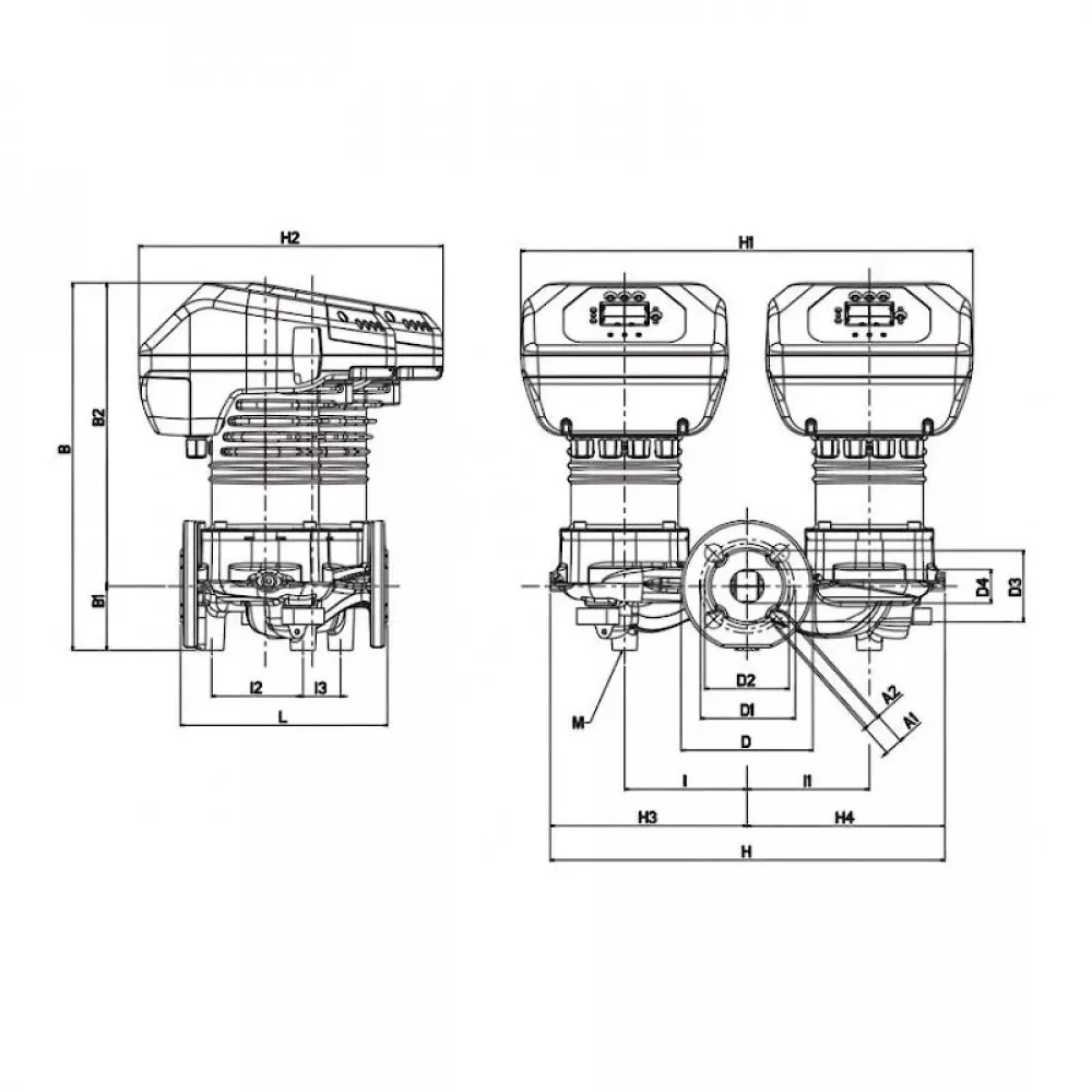 Насос циркуляционный промышленный DAB EVOPLUS D 80/360.80 M, 60151023