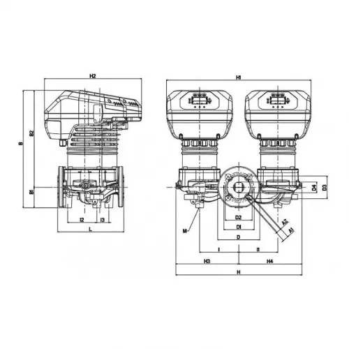Насос циркуляционный промышленный DAB EVOPLUS D 80/360.80 M, 60151023